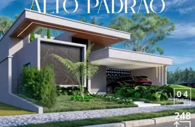 Casa à venda em jardim atlântico, goiânia, 4 suítes, 248m²