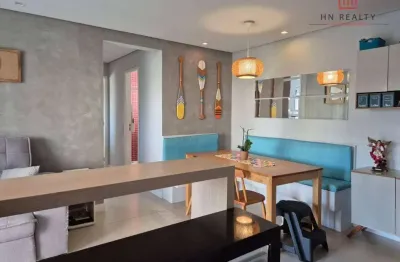 Apartamento com 2 dormitórios, 66 m² - venda por r$ 740.000 ou aluguel por r$ 4.500/mês - taquaral - campinas/sp