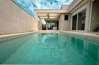 Casa com 4 dormitórios à venda, 262 m² por r$ 2.250.000,00 - condomínio residencial santorini - paulínia/sp