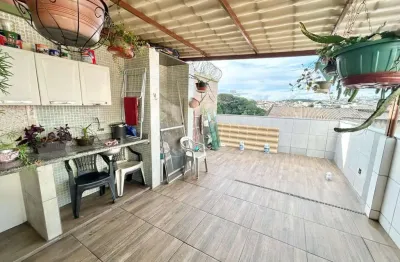 Cobertura para venda em contagem, parque turistas, 2 dormitórios, 1 banheiro, 1 vaga