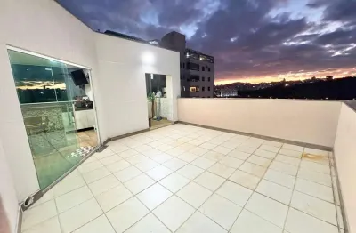 Cobertura para venda em contagem, arvoredo, 3 dormitórios, 3 banheiros, 1 vaga