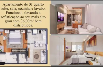Apartamento para Venda em Belo Horizonte, Ouro Preto, 1 dormitório, 1 banheiro, 1 vaga