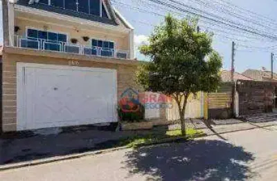 Sobrado triplex com 3 quartos em são josé dos pinhais