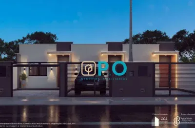 Casa geminada com 61m² de área privativa à venda na rua nilo fachini, nº 32 - bairro meia praia, navegantes / sc.
