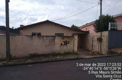 Casa com 3 dormitórios à venda, 100 m² por r$ 119.677,46 - vila santa cruz - castro/pr