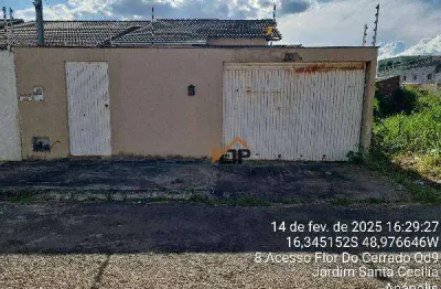 Casa com 2 dormitórios à venda, 124 m² por r$ 225.304 - residencial florença - anápolis/go