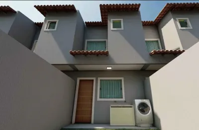 Casa duplex em jardim atlantico em jacaraipe, com duas suites.