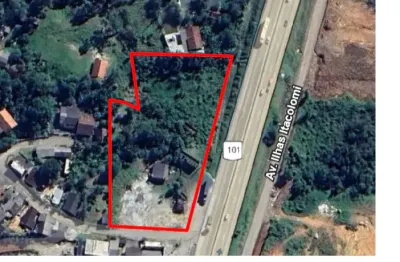 Oportunidade única: imóvel comercial com 128m de frente para br 101 e  7.880m²
