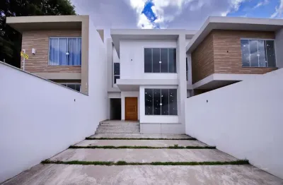 Casa nova e moderna no laranjal, volta redonda/rj – 3 quartos, área gourmet e quintal espaçoso.