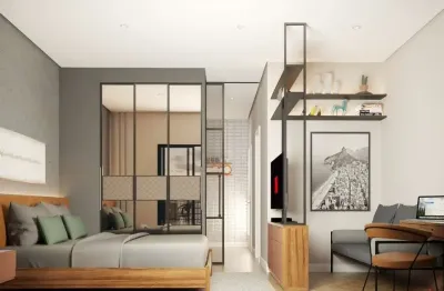 Flat com 1 quarto à venda na Rua Doutor Paulo Monteiro Mendes, 25, Monte Castelo, Volta Redonda
