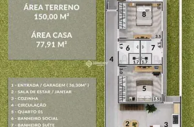 Casa nova de 3 quartos, suíte, a venda no loteamento arvoredo em pinheiral/rj