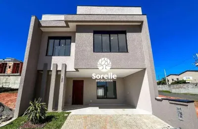 Sobrado com 4 dormitórios sendo uma suite à venda, 156 m² por r$ 950.000 - costeira - são josé dos pinhais/pr