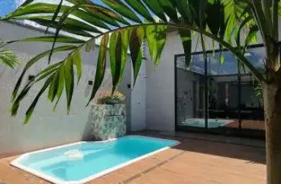 Casa a venda com piscina e 3 quartos sendo 2 suites em residencial canaã ii - rio verde - go
