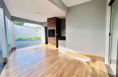 Casa à venda no jardim américa em rio verde - go com churrasqueira, acabamento moderno e armários.