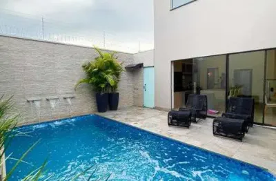 Casa com piscina com hidro e churrasqueira à venda no canaã em rio verde - go