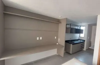 Flat novo com varanda frente rua moveis projetados 29m² bairro intermares