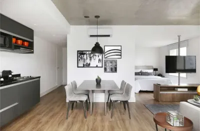 Apartamento à venda com 1 quarto, sendo 1 suíte,  no condomínio geo berrini, são paulo - sp
