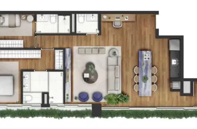 Apartamento à venda com 2 quartos, sendo 2 suítes,  no condomínio invert campo belo - fase 1, são paulo - sp