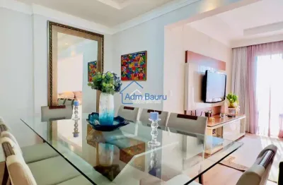 Apartamento para venda com 120 m² e 3 quartos em jardim panorama, bauru - sp