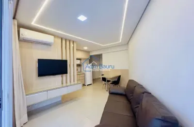 Apartamento para aluguel com 49 m² e 1 quarto em jardim infante dom henrique, bauru - sp