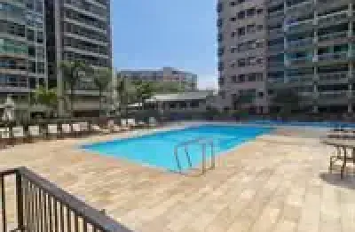 Apartamento três quartos, suíte,  dependências no alpha barra