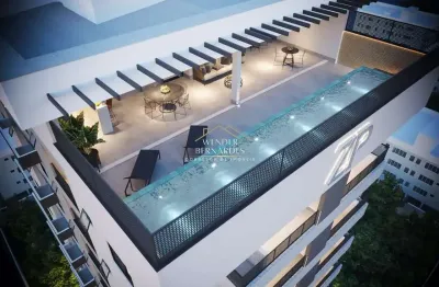 Pronto para morar, pronto para lucrar: seu studio de luxo. bairro santa maria!