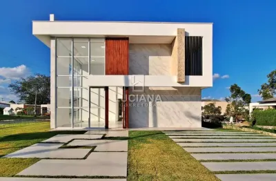Lançamento! casa com 4 suítes em condomínio de alto padrão!