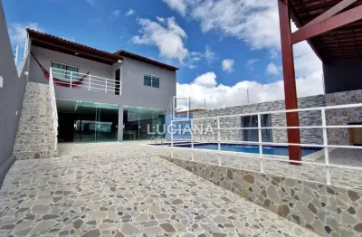 Sua casa com piscina e salão em excelente localização em gravatá/pe!