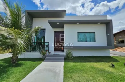 Confira! casa com 4 suítes em condomínio fechado - gravatá/pe