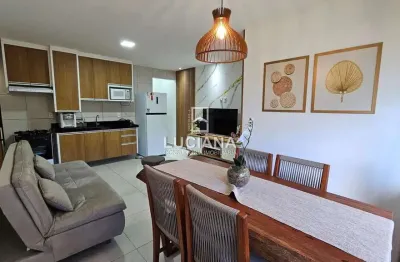 Clima e vista! flat mobiliado em condomínio próximo da br-232 em chã grande/pe