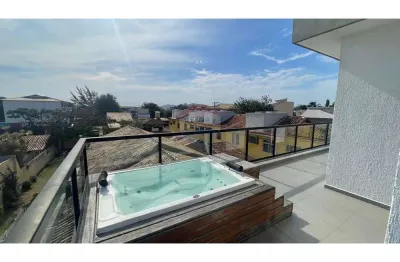 Cobertura a venda nas palmeiras, 1 quarto com área de lazer e hidro, cabo frio/rj, por r$ 400 mil!