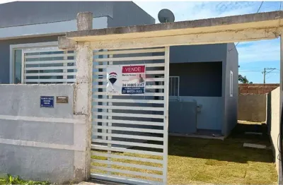 Casa 02 quantos, 1 suite,  recém construída na vila do peró, cabo frio/rj - r$ 230 mil