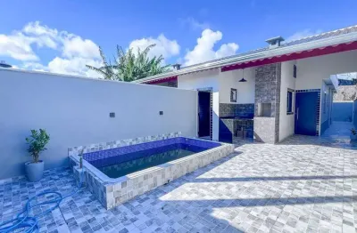 Casa Geminada para Venda em Itanhaém, Nossa Senhora do Sion, 2 dormitórios, 1 suíte, 1 banheiro, 2 vagas