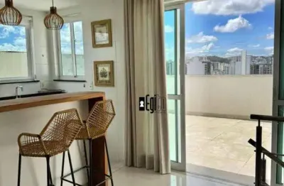 Cobertura com 3 dormitórios à venda, 247 m² por r$ 899.000,00 - santa helena - juiz de fora/mg