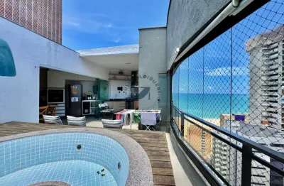 Cobertura reformada com hidromassagem e vista mar – 128m² – fortaleza, ce