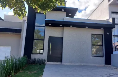 Casa térrea nova, com piscina, condomínio villagio ipanema 1