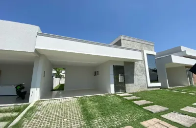 Linda casa no cond. ecos paradise de 313m² com 3 suítes, 5 banheiros, 2 vagas , churrasqueira no bairro da guanabara.