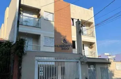 Cobertura com 2 dormitórios à venda, 95 m² por r$ 360.000,00 - vila tibiriçá - santo andré/sp