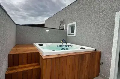 Cobertura com 2 dormitórios à venda, 124 m² por r$ 650.000,00 - vila linda - santo andré/sp