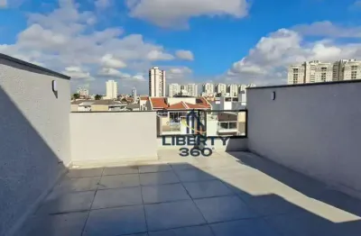 Cobertura com 2 dormitórios à venda, 90 m² por r$ 594.000,00 - campestre - santo andré/sp