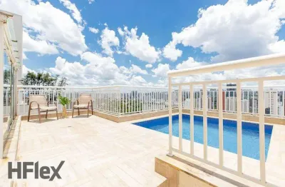 Cobertura à venda, 455 m² por r$ 3.350.000,00 - chácara santo antônio - são paulo/sp