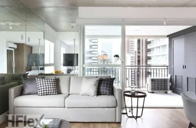 Apartamento com 1 dormitório para alugar, 62 m² por r$ 6.231/mês - cidade monções - são paulo/sp