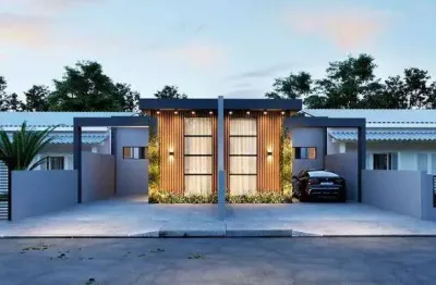 Casa na planta para venda de 2 quartos com garagem no bela vista, palhoça, grande florianópolis