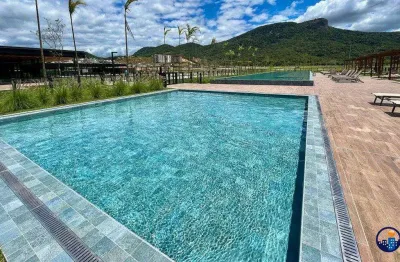 Terreno no reserva da pedra à venda com fundos lago e vista livre - palhoça/sc .