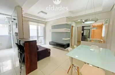 Apartamento mobiliado para aluguel de 2 dormitórios com garagem em florianópolis, agronômica junto beira mar norte