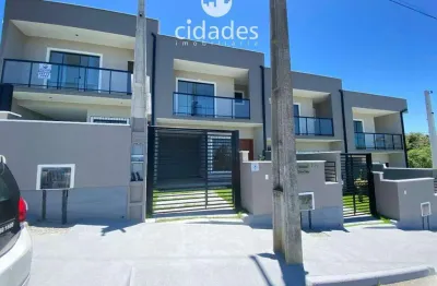 Sobrado residencial com 2 suítes e varandas — frente, são josé/sc