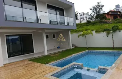 Casa com 4 quartos à venda na rua dos sabiás, 100, pedra branca, palhoça por r$ 2.100.000