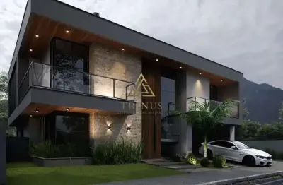 Casa em condomínio fechado com 3 quartos à venda na rua lagoinha, 65, pedra branca, palhoça por r$ 3.684.000