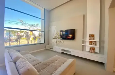 Casa em condomínio fechado com 3 quartos à venda na rua monte cambirela, 455, praia de fora, palhoça por r$ 2.250.000