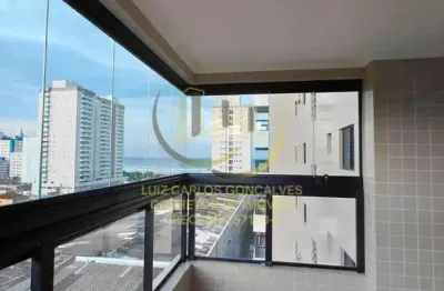Apartamento / novo para venda em praia grande, vila mirim, 2 dormitórios, 1 suíte, 2 banheiros, 1 vaga